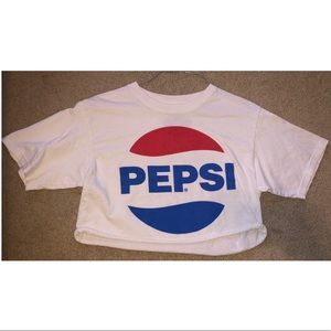Oversized Pepsi Crop Top